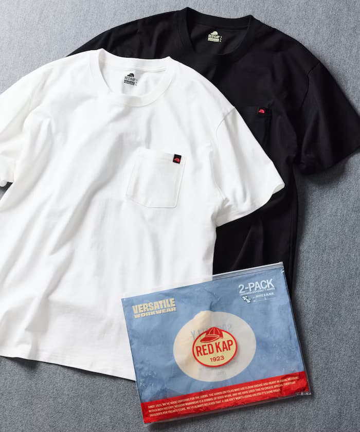 別注 2P 圓領短袖單點Logo口袋T恤 2件組