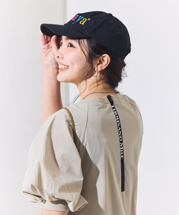 別注 UVカット パフスリーブ連身裙