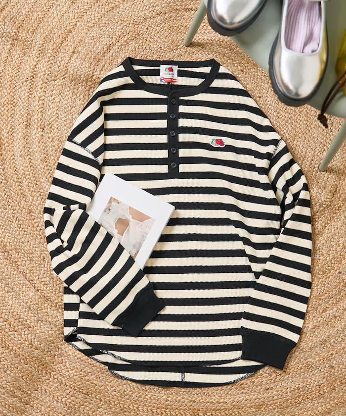 別注 華夫格亨利長袖T恤