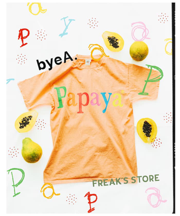 別注 NOT APPLE T-shirt Papaya