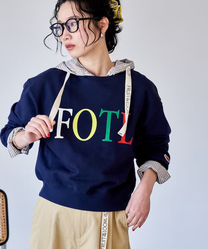 別注裏毛LOGO印花衛衣