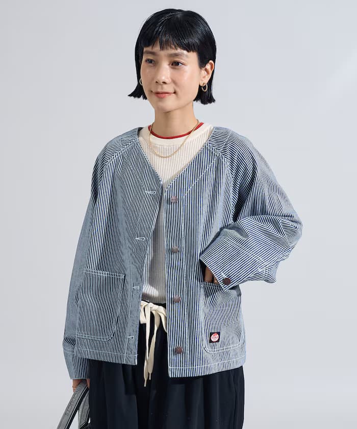 別注 無領V領外套＜套裝對應＞