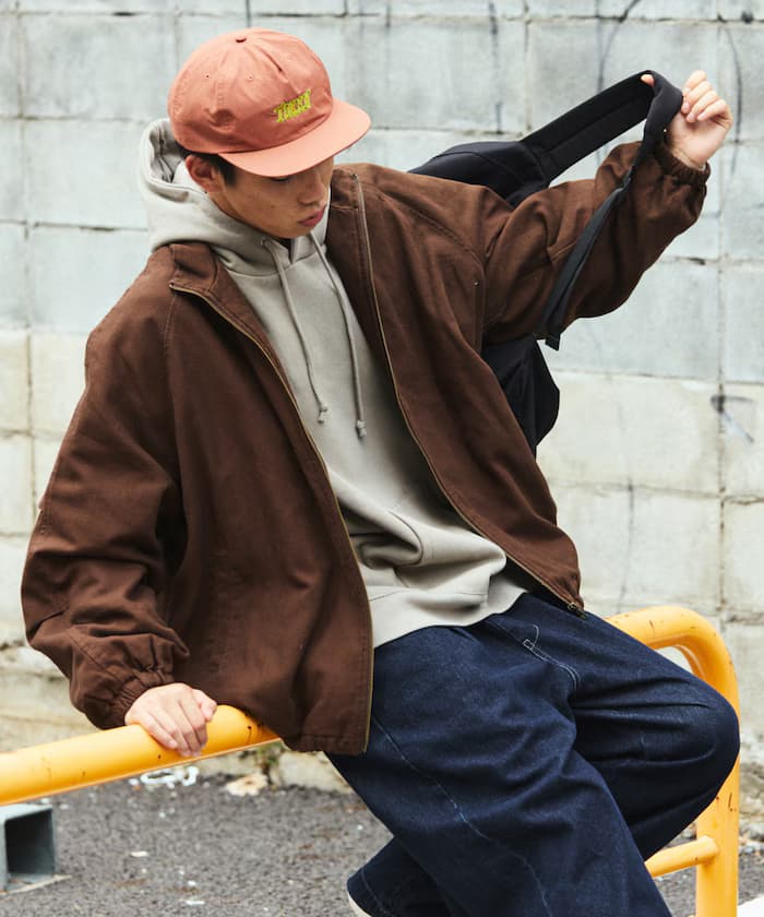 寬版立領鴨布夾克／鋪棉 【限定展開】