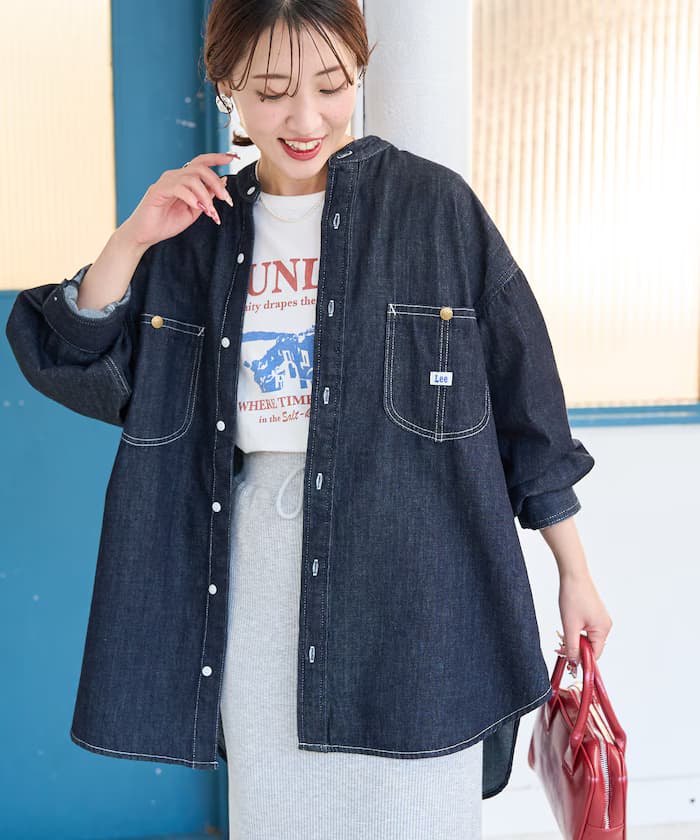 Lee × FREAK'S STORE 別注寬版丹寧襯衫【限定展開】