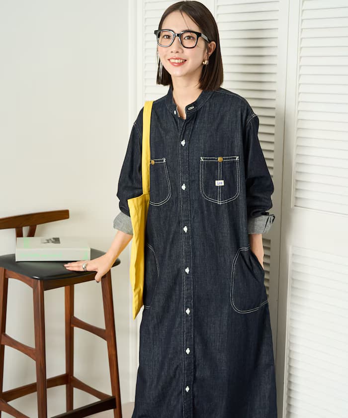 別注FLARE MAXI丹寧連身裙【限定展開】