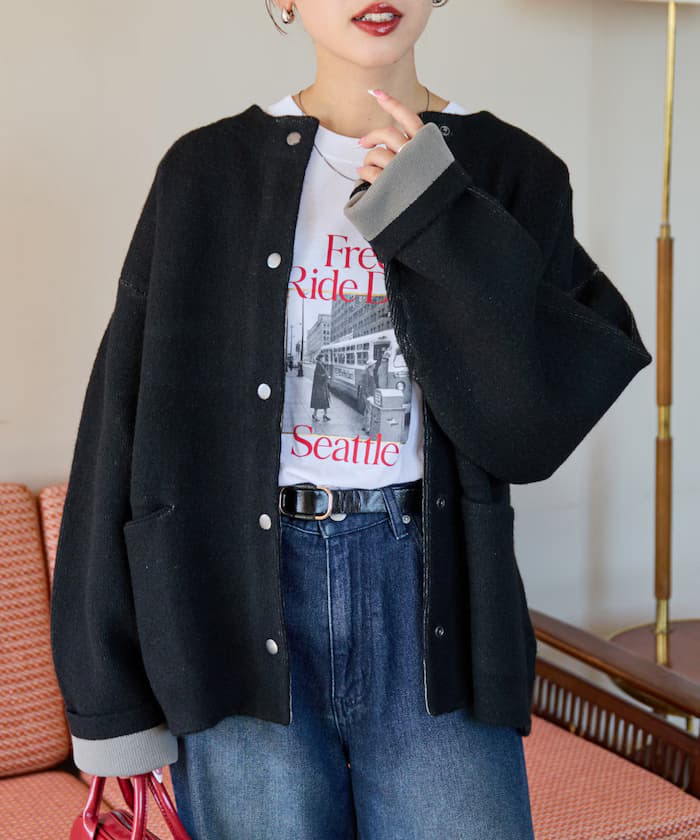 ブラック×ベージュ