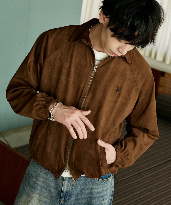 麂皮絨感夾克 限定展開