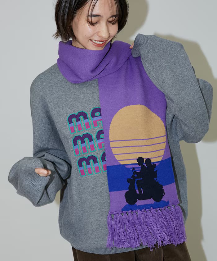 マリマリマリー×PUBLUX END CREDIT 圍巾【限定展開】