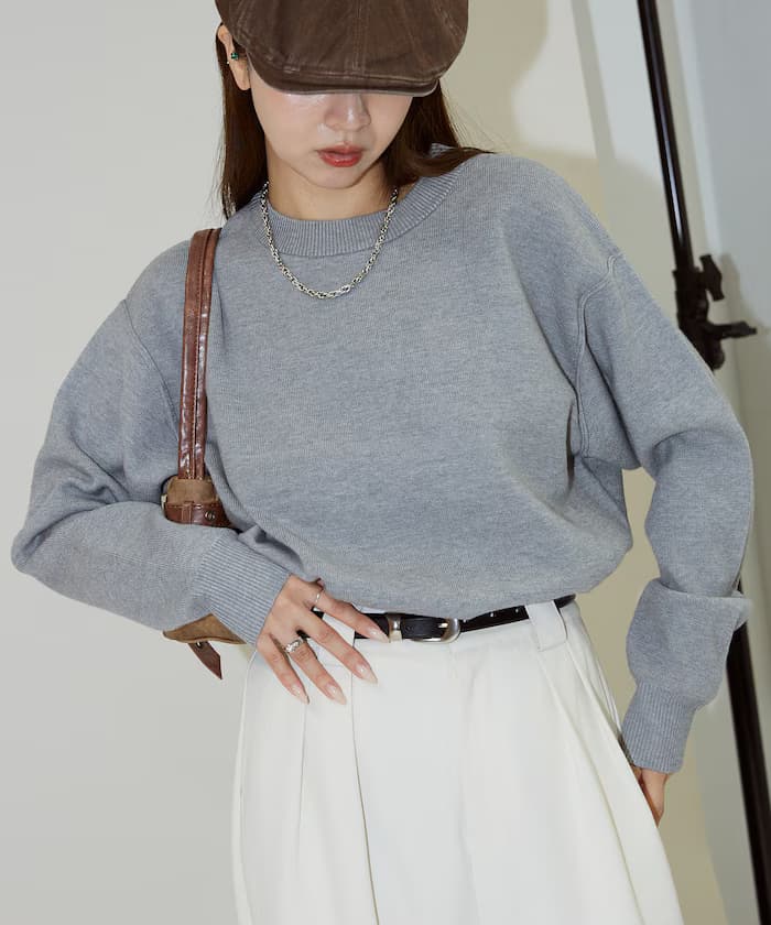 衛衣風針織衫 限定展開