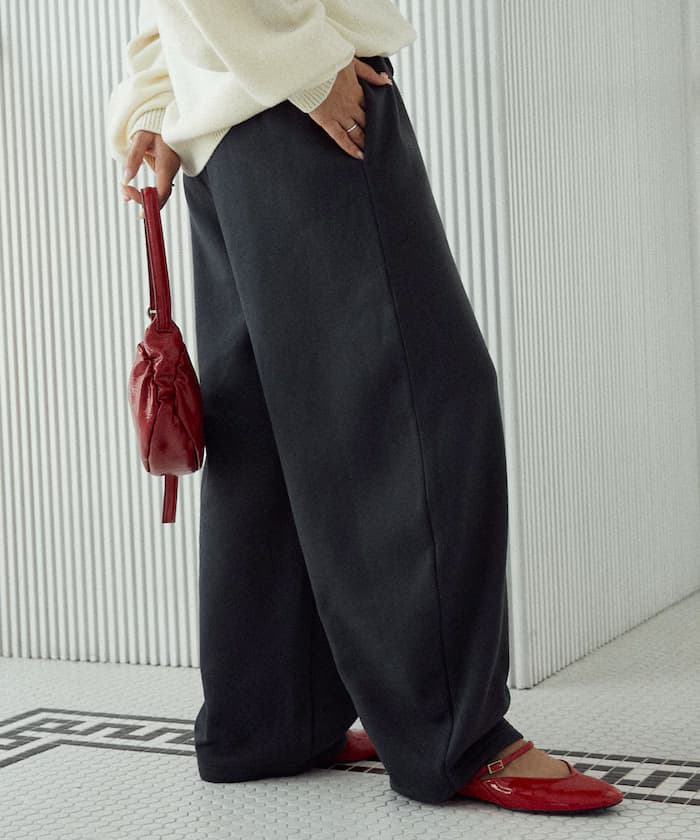 衛衣裡起毛曲線褲 限定展開