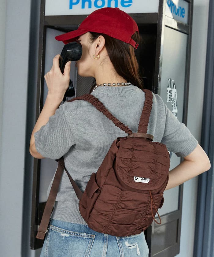 ＜限定別注色＞褶皺設計後背包 限定展開