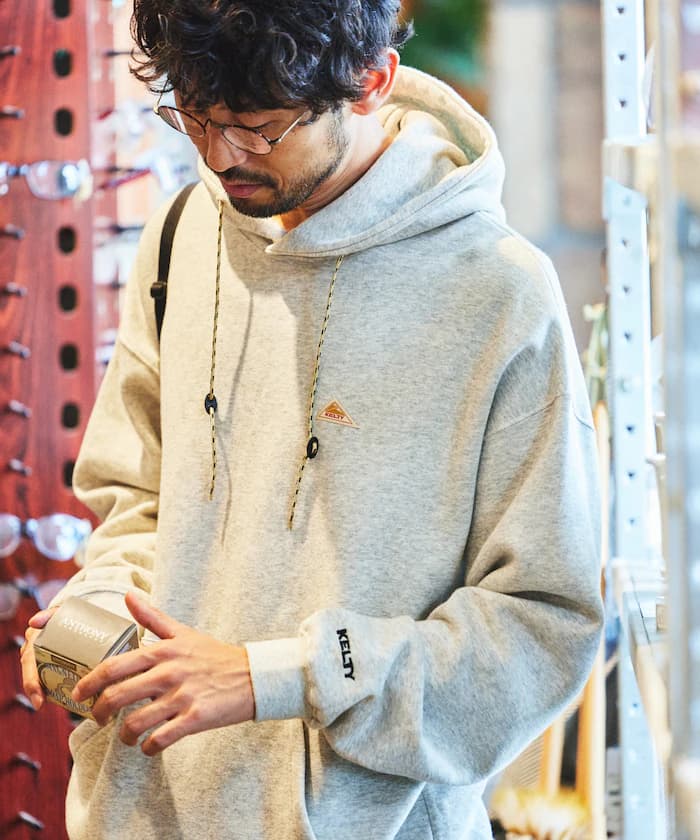 KELTY×FREAK'S STORE/ケルティ 別注 ワンポイント 復古ロゴ 套頭衫連帽衫/フーディー 【限定展開】